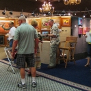 Patrons at John English's booth